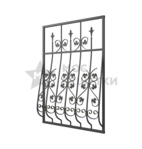 Решетка на окно дутая кованая 6-10